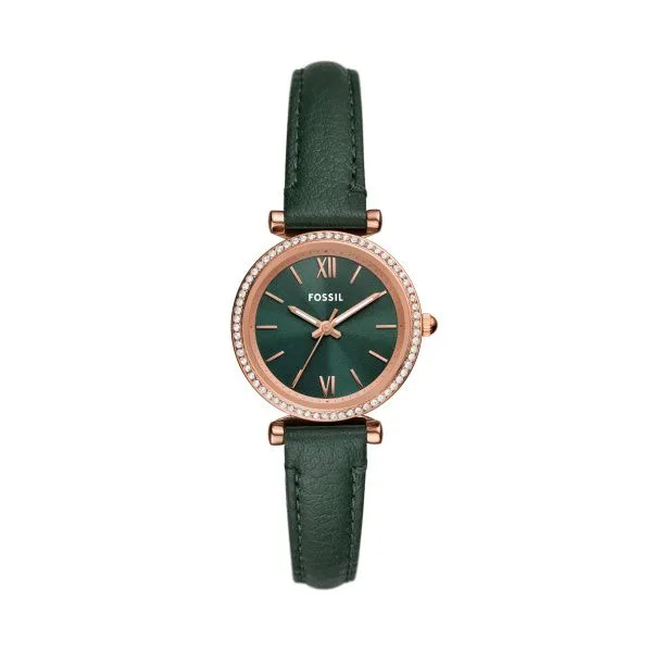 Fossil green strap watch clearance