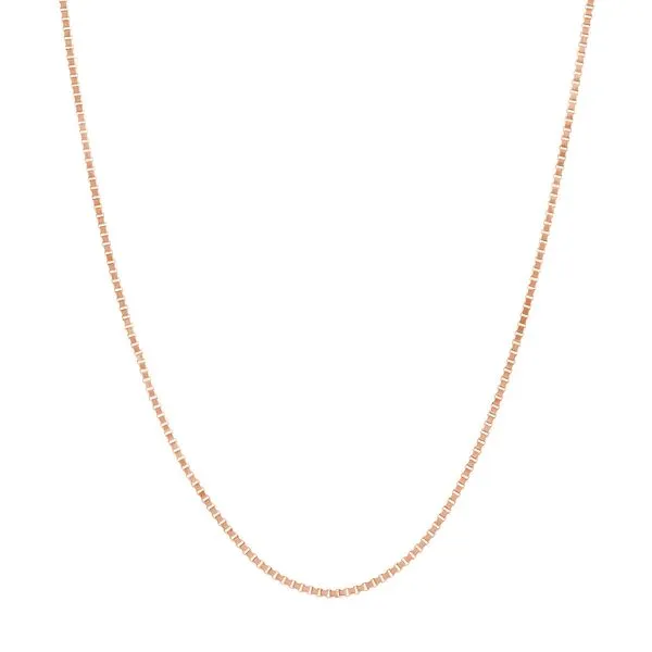 ROSE GOLD PLATED BOX CHAIN Miller's Fine Jewelers Moses Lake, WA