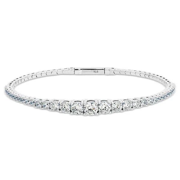 SILVER CZ FLEXI BRACELET Miller's Fine Jewelers Moses Lake, WA