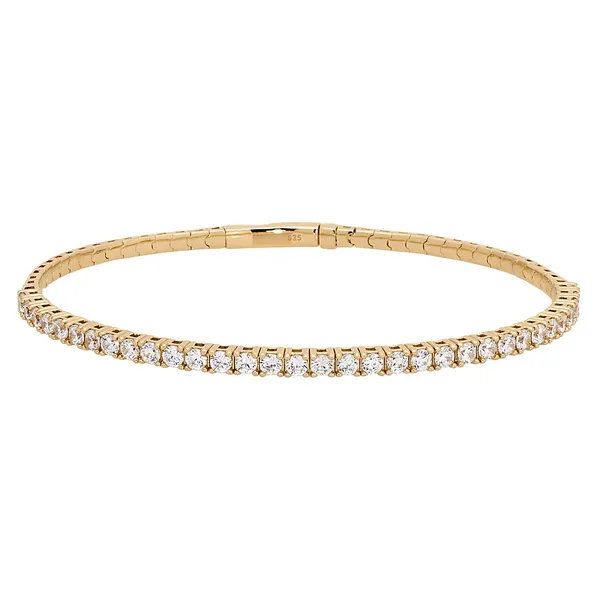 GOLD PLATED FLEXI CZ BRACELET Miller's Fine Jewelers Moses Lake, WA