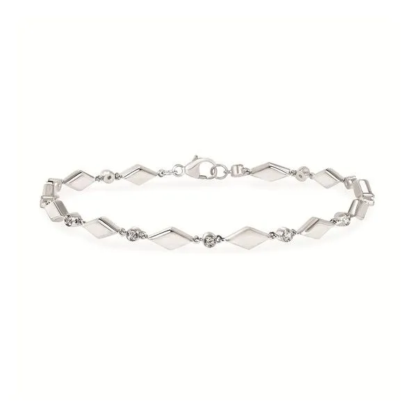 SILVER AND DIAMOND BRACELET Miller's Fine Jewelers Moses Lake, WA