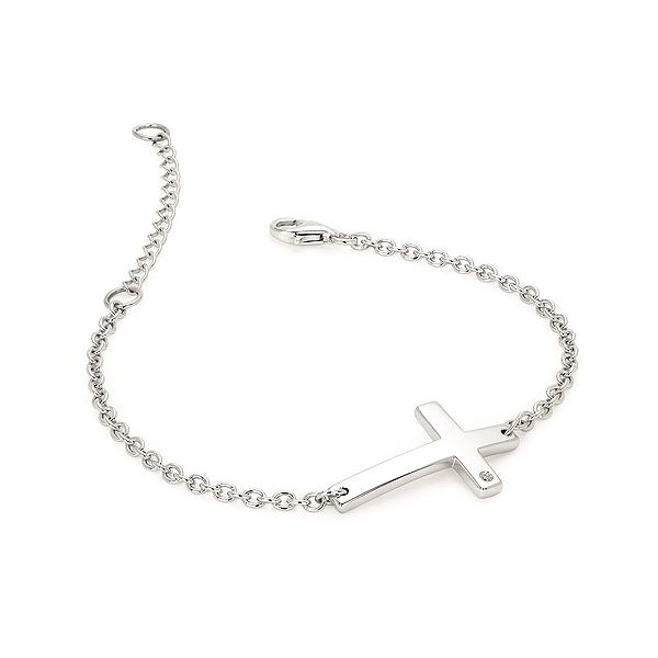 SILVER CROSS BRACELET Miller's Fine Jewelers Moses Lake, WA