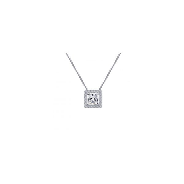 CUBIC ZIRCONIA HALO NECKLACE Miller's Fine Jewelers Moses Lake, WA