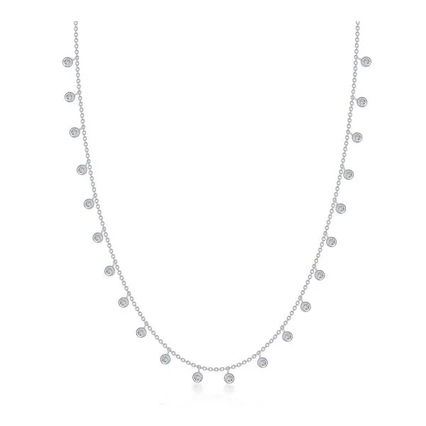 CUBIC ZIRCONIA DANGLE NECKLACE Miller's Fine Jewelers Moses Lake, WA