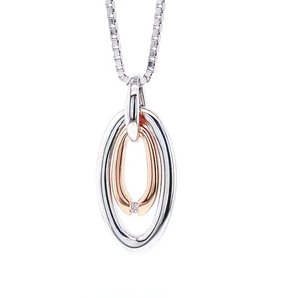 TWO-TONE OVAL NECKLACE Miller's Fine Jewelers Moses Lake, WA