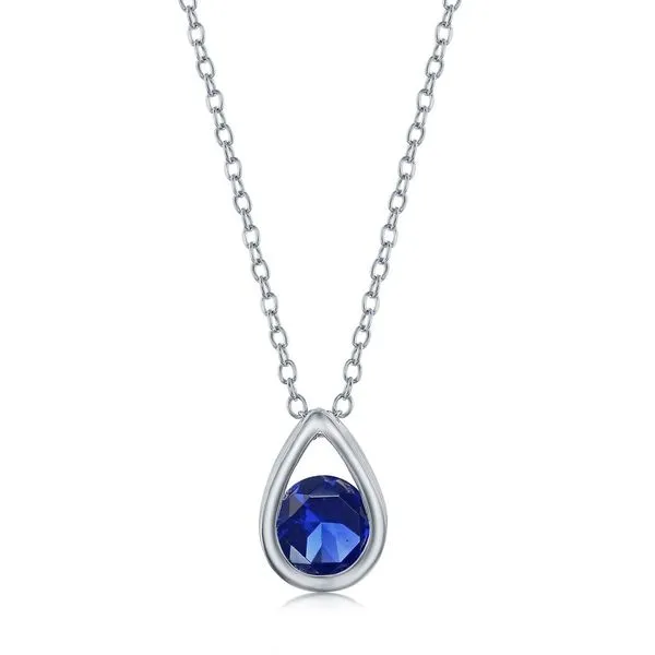 SILVER SAPPHIRE NECKLACE Miller's Fine Jewelers Moses Lake, WA