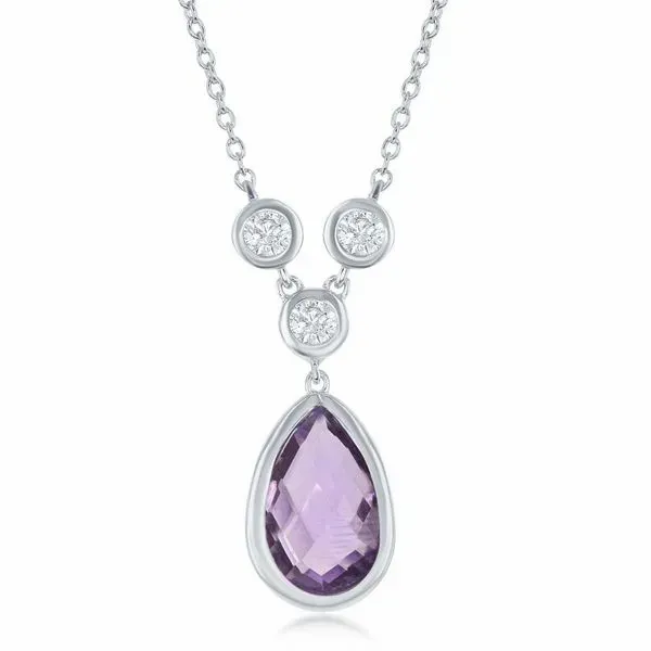 AMETHYST & WHITE TOPAZ NECKLACE Miller's Fine Jewelers Moses Lake, WA