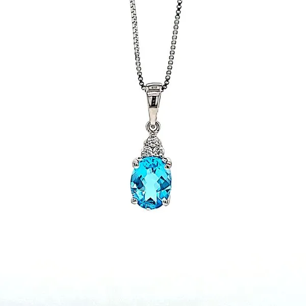 OVAL BLUE TOPAZ NECKLACE Miller's Fine Jewelers Moses Lake, WA