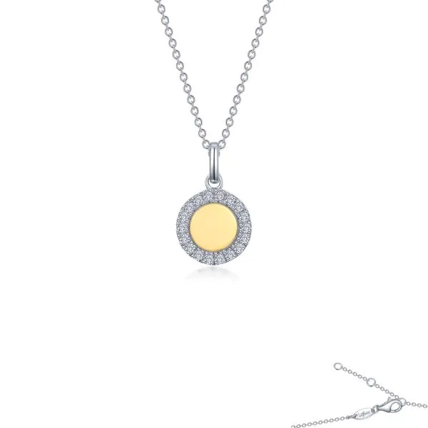 SILVER AND GOLD PLATED DISC NECKLACE Miller's Fine Jewelers Moses Lake, WA