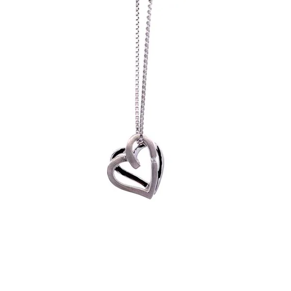 SILVER DOUBLE HEART NECKLACE Miller's Fine Jewelers Moses Lake, WA