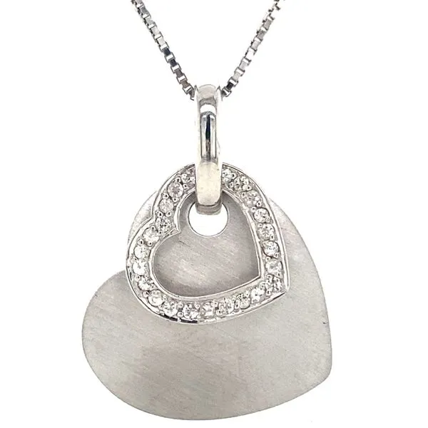 SILVER DOUBLE HEART NECKLACE Miller's Fine Jewelers Moses Lake, WA