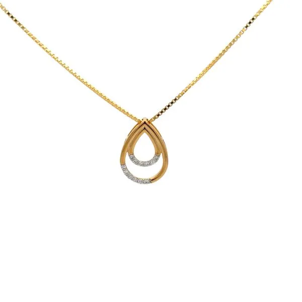 GOLD PLATED PEAR SHAPE NECKLACE Miller's Fine Jewelers Moses Lake, WA