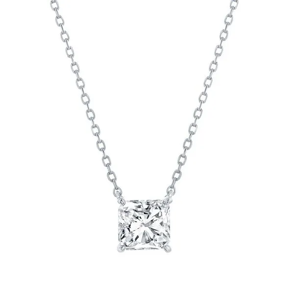 PRINCESS CUT CZ NECKLACE Miller's Fine Jewelers Moses Lake, WA