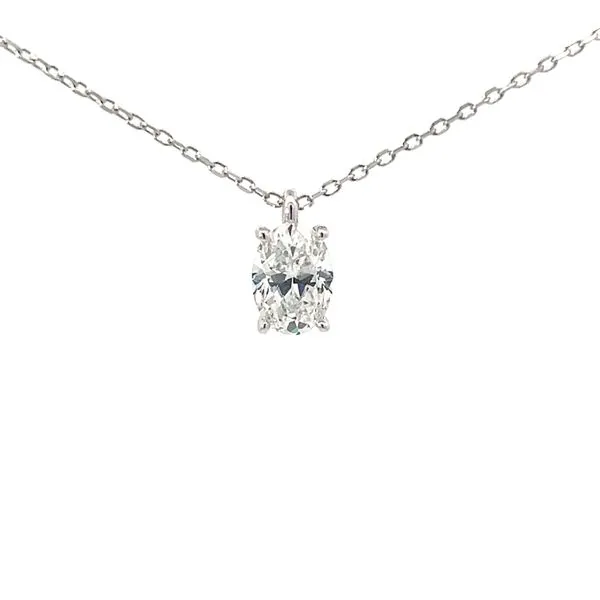 SILVER CZ OVAL NECKLACE Miller's Fine Jewelers Moses Lake, WA