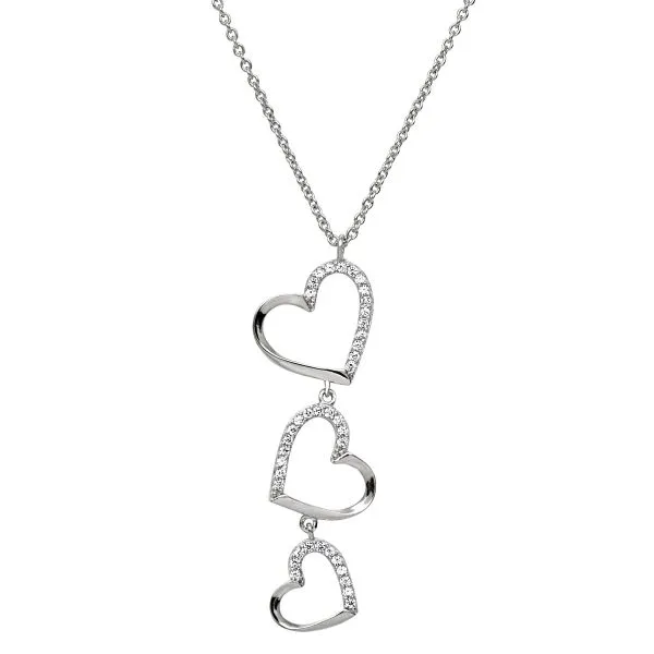 SILVER TRIPLE HEART NECKLACE Miller's Fine Jewelers Moses Lake, WA