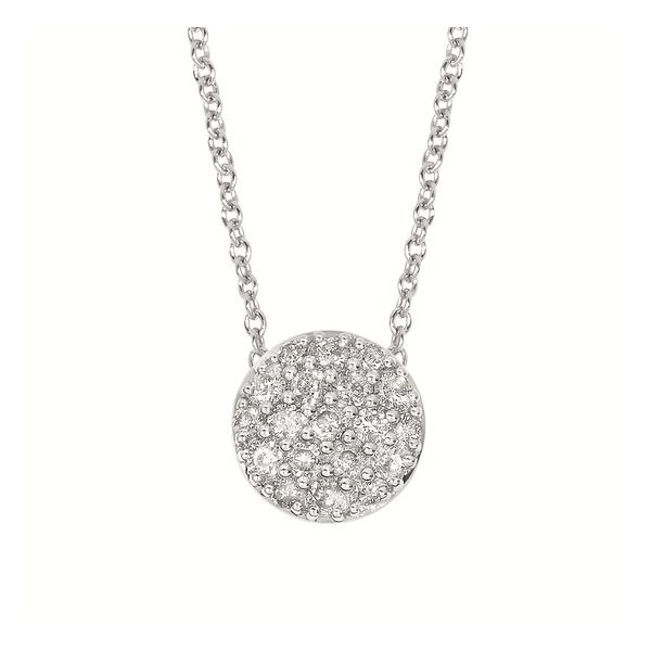 SILVER CLUSTER DIAMOND NECKLACE Miller's Fine Jewelers Moses Lake, WA