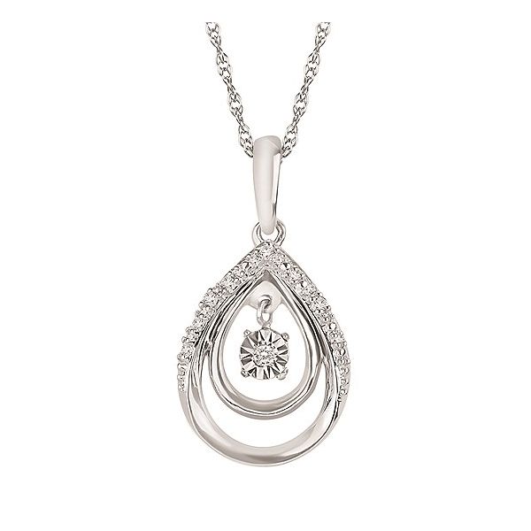 DOUBLE TEARDROP DIAMOND NECKLACE Miller's Fine Jewelers Moses Lake, WA