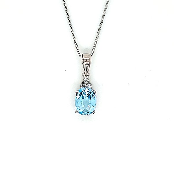 OVAL BLUE TOPAZ NECKLACE Miller's Fine Jewelers Moses Lake, WA
