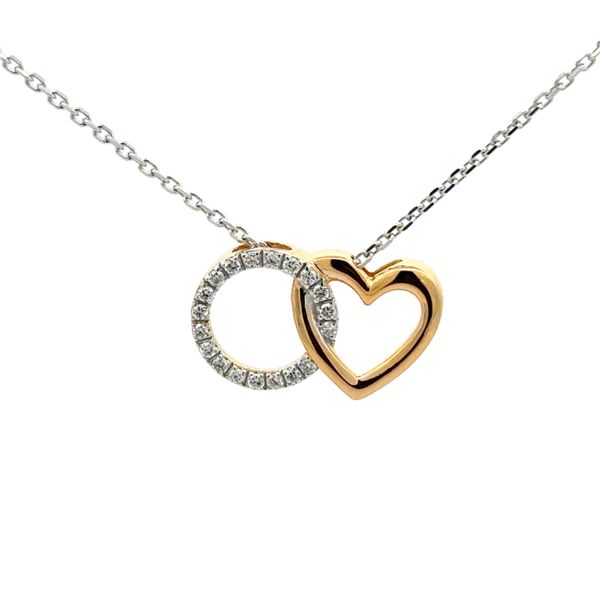 HEART AND CIRCLE INTERLOCKING NECKLACE Miller's Fine Jewelers Moses Lake, WA