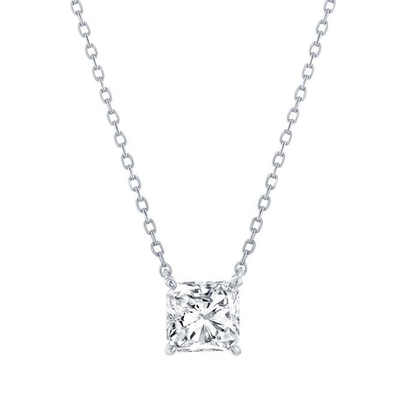 PRINCESS CUT CZ NECKLACE Miller's Fine Jewelers Moses Lake, WA