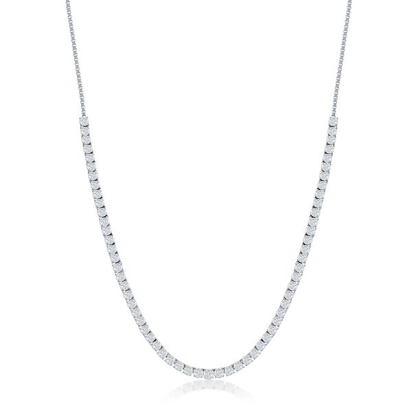 CZ HALF TENNIS NECKLACE Miller's Fine Jewelers Moses Lake, WA