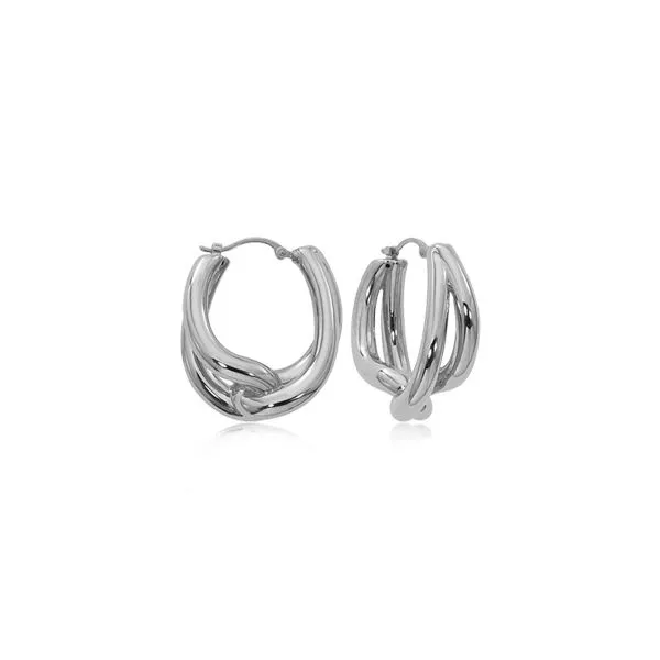 SILVER INTERLOCKING HOOPS Miller's Fine Jewelers Moses Lake, WA
