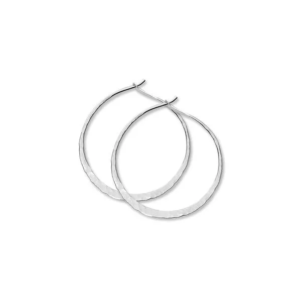 HAMMERED FINISH HOOPS Miller's Fine Jewelers Moses Lake, WA