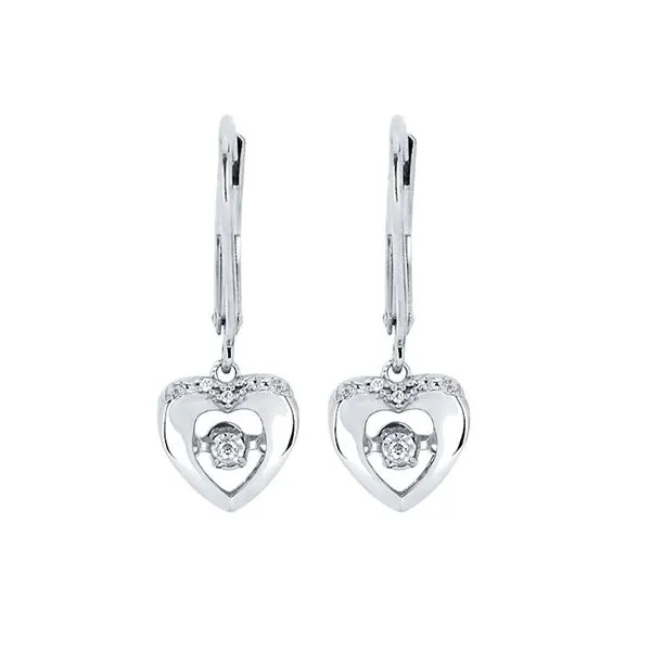 SILVER SHIMMERING HEART DANGLES Miller's Fine Jewelers Moses Lake, WA