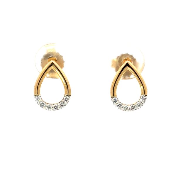 GOLD PLATED PEAR SHAPE EARRINGS Miller's Fine Jewelers Moses Lake, WA
