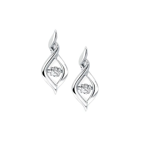 SILVER DANCING DIAMOND EARRINGS Miller's Fine Jewelers Moses Lake, WA