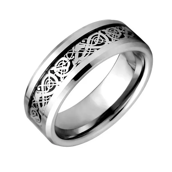 DESIGN INLAY TUNGSTEN BAND SIZE 12.5 Miller's Fine Jewelers Moses Lake, WA