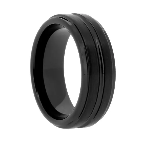 BLACK CERAMIC BAND SIZE 10.5 Miller's Fine Jewelers Moses Lake, WA