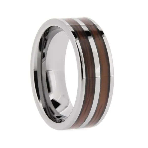 WOOD INLAY TUNGSTEN BAND SIZE 12 Miller's Fine Jewelers Moses Lake, WA