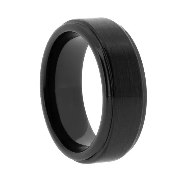 BLACK TUNGSTEN BAND SIZE 15 Miller's Fine Jewelers Moses Lake, WA