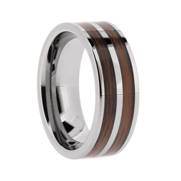 WOOD INLAY TUNGSTEN BAND SIZE 12.5 Miller's Fine Jewelers Moses Lake, WA