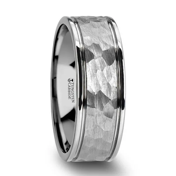 HAMMERED FINISH TUNGSTEN BAND Miller's Fine Jewelers Moses Lake, WA