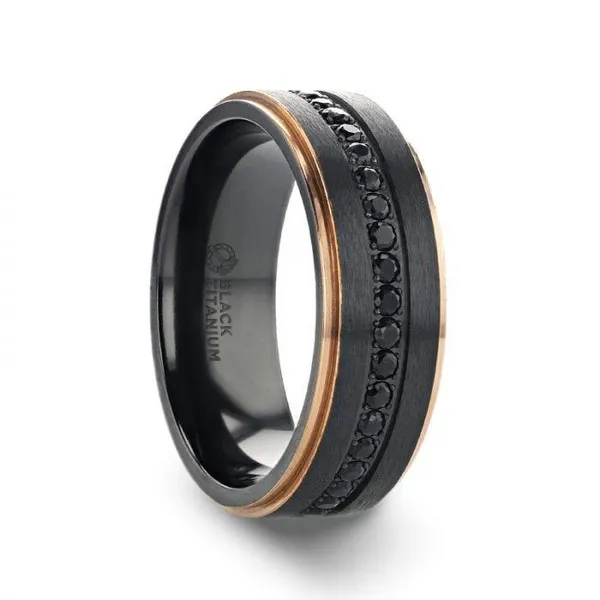 BLACK SAPPHIRE TITANIUM BAND Miller's Fine Jewelers Moses Lake, WA