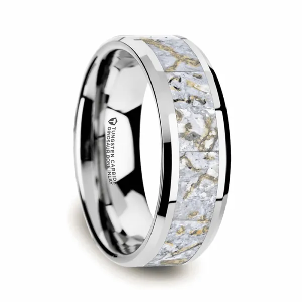 DINOSAUR BONE TUNGSTEN BAND Miller's Fine Jewelers Moses Lake, WA