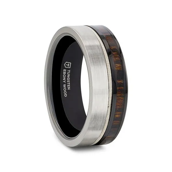 GUITAR STRING & EBONY WOOD BAND Miller's Fine Jewelers Moses Lake, WA