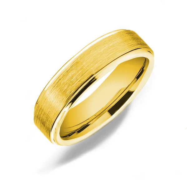 GOLD TONE TUNGSTEN BAND SIZE 9 Miller's Fine Jewelers Moses Lake, WA