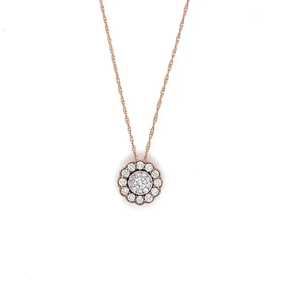 LAB GROWN HALO DIAMOND NECKLACE Miller's Fine Jewelers Moses Lake, WA