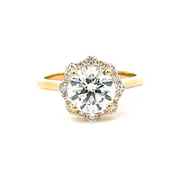 LAB GROWN DIAMOND FLOWER HALO RING Miller's Fine Jewelers Moses Lake, WA