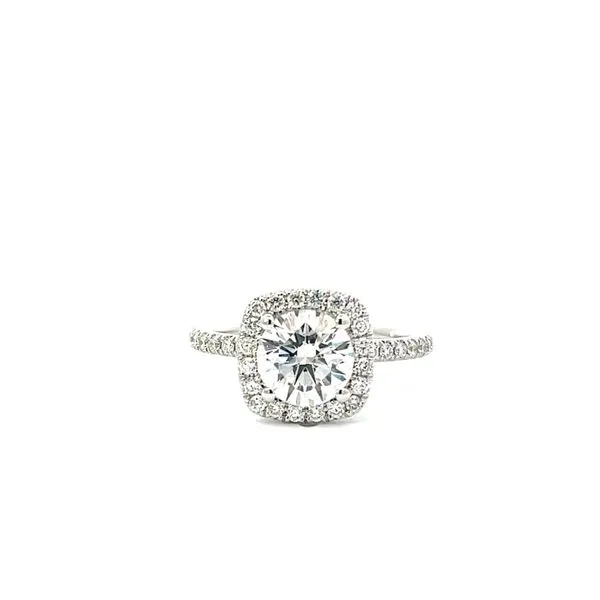 LAB GROWN DIAMOND CUSHION HALO RING Miller's Fine Jewelers Moses Lake, WA