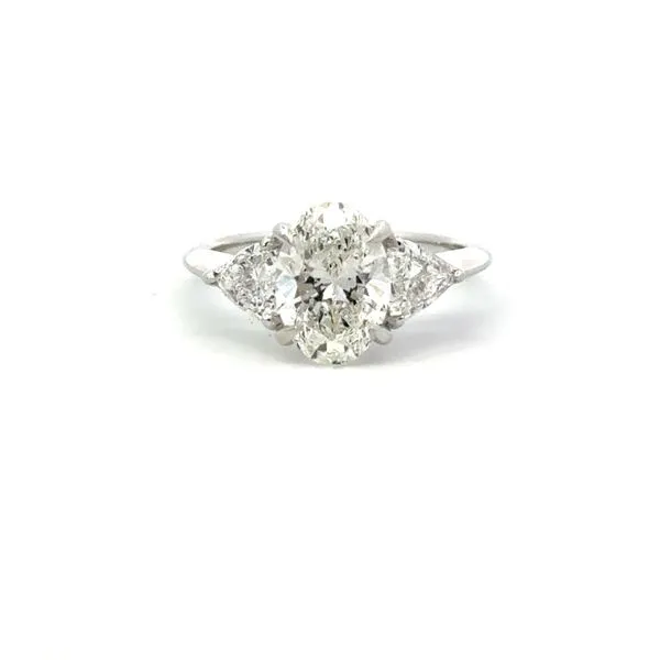 OVAL & TRILLION LAB GROWN DIAMOND RING Miller's Fine Jewelers Moses Lake, WA