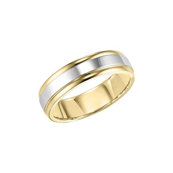 Two Tone Wedding Band Miner's Den Jewelers Royal Oak, MI