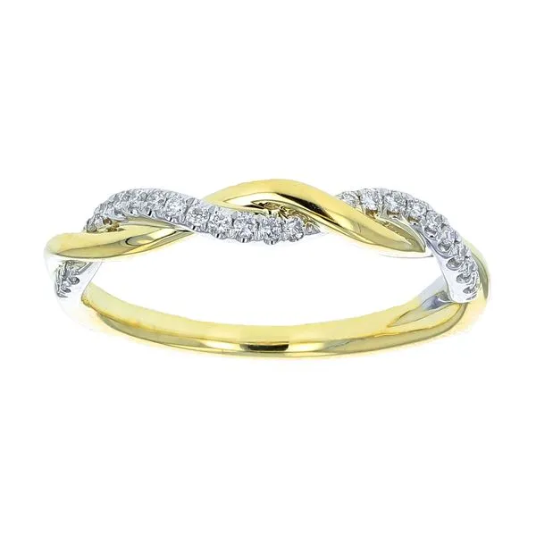Modern Spiral Wedding Band Miner's Den Jewelers Royal Oak, MI