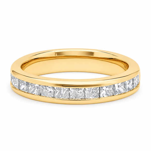 14K Yellow Gold Diamond Channel Band - 0.86ctw Miner's Den Jewelers Royal Oak, MI