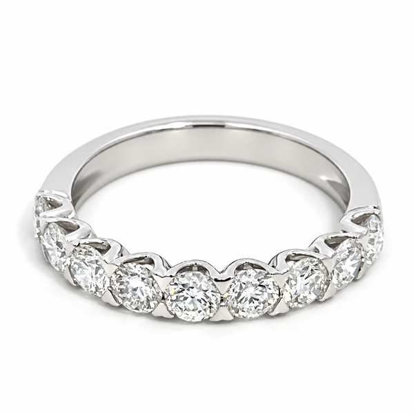 14K White Gold Classic Diamond Band - 1.24ctw Miner's Den Jewelers Royal Oak, MI