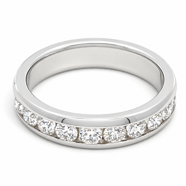14K White Gold Diamond Band - 0.75ctw Miner's Den Jewelers Royal Oak, MI