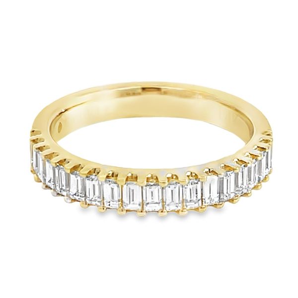 Baguette Diamond Wedding Band Image 2 Miner's Den Jewelers Royal Oak, MI